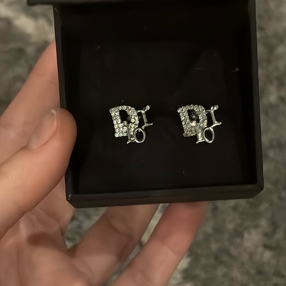 Authentic Dior Rhinestone Earrings - Picture 2 of 7